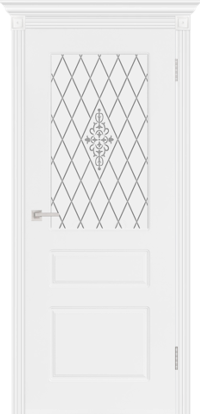 Карниз (эмаль белая) для  ДП 90