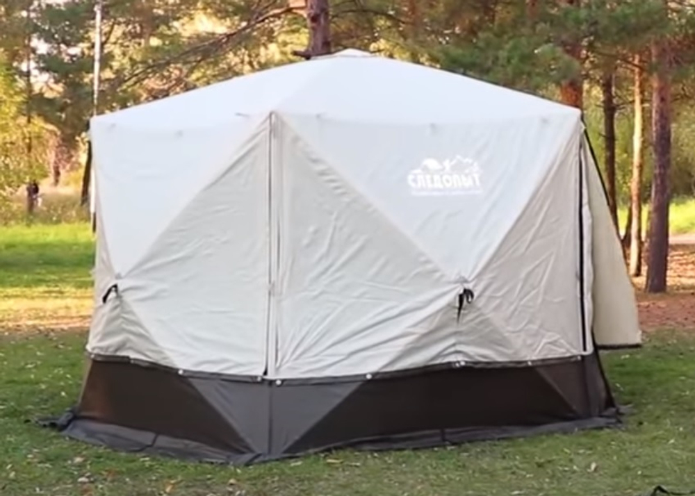 Шатер "СЛЕДОПЫТ" быстросборный, h-2,30 м, 5 стен (3 х 3 м от хаба до стенки)