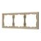 Рамка пластиковая FRM-NOBE-SFPL-3-GD Arlight 054221