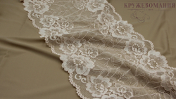 Эластичное кружево, 20,5 см, персик (Арт: EK-2307), м