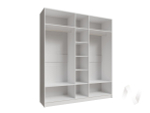 Шкаф Мадрид 2;0 с зеркалом (белый/ателье светлое)