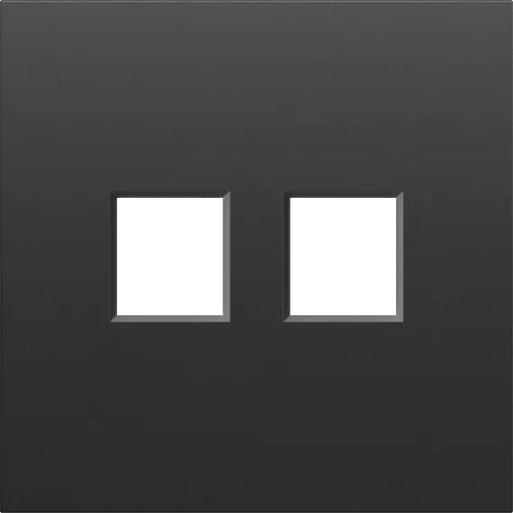 Donel S08 черный графит накладка 2-я для розеток RJ45,TV,SAT , серия DB