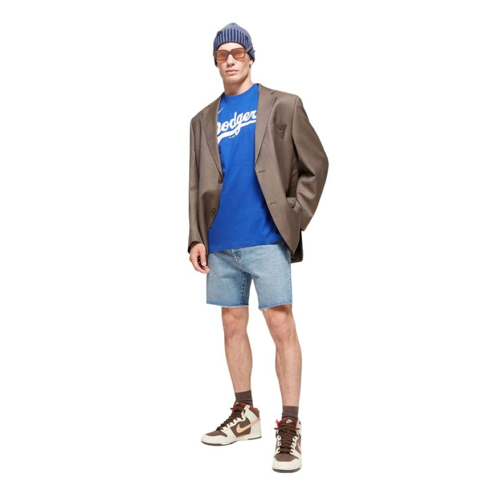 Баскетбольная джерси Nike MLB Fuse Wordmark Los Angeles Dodgers Blue Jersey