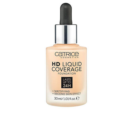 Catrice HD Liquid Coverage Foundation Ультралегкая и стойкая тональная основа с высокой кроющей способностью 30 мл