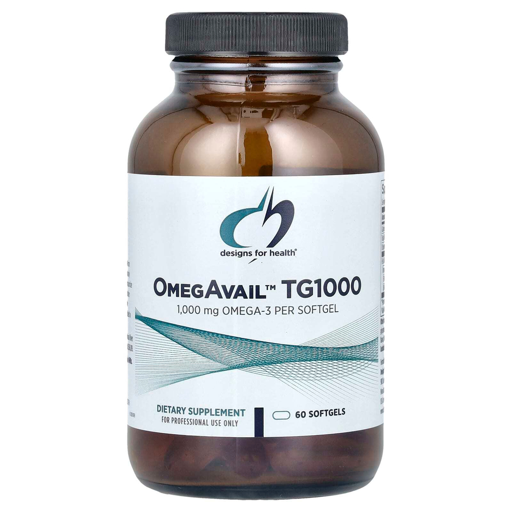 Designs For Health, OmegAvail ™ TG1000, 60 мягких таблеток