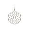 Подвеска Мандала Торус - кулон из серебра 925, вид спереди