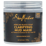 SheaMoisture, African Black Soap, очищающая грязевая маска с экстрактом тамаринда и маслом чайного дерева, 170 г (6 унций)