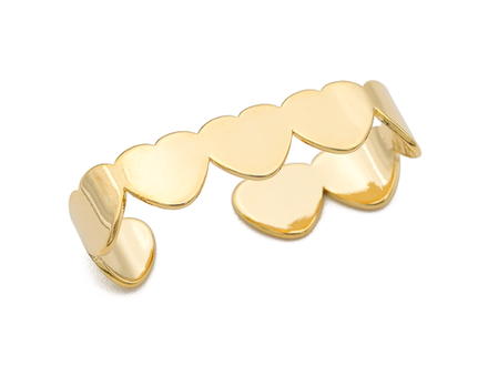 Кафф "Сердечки", 5,5мм