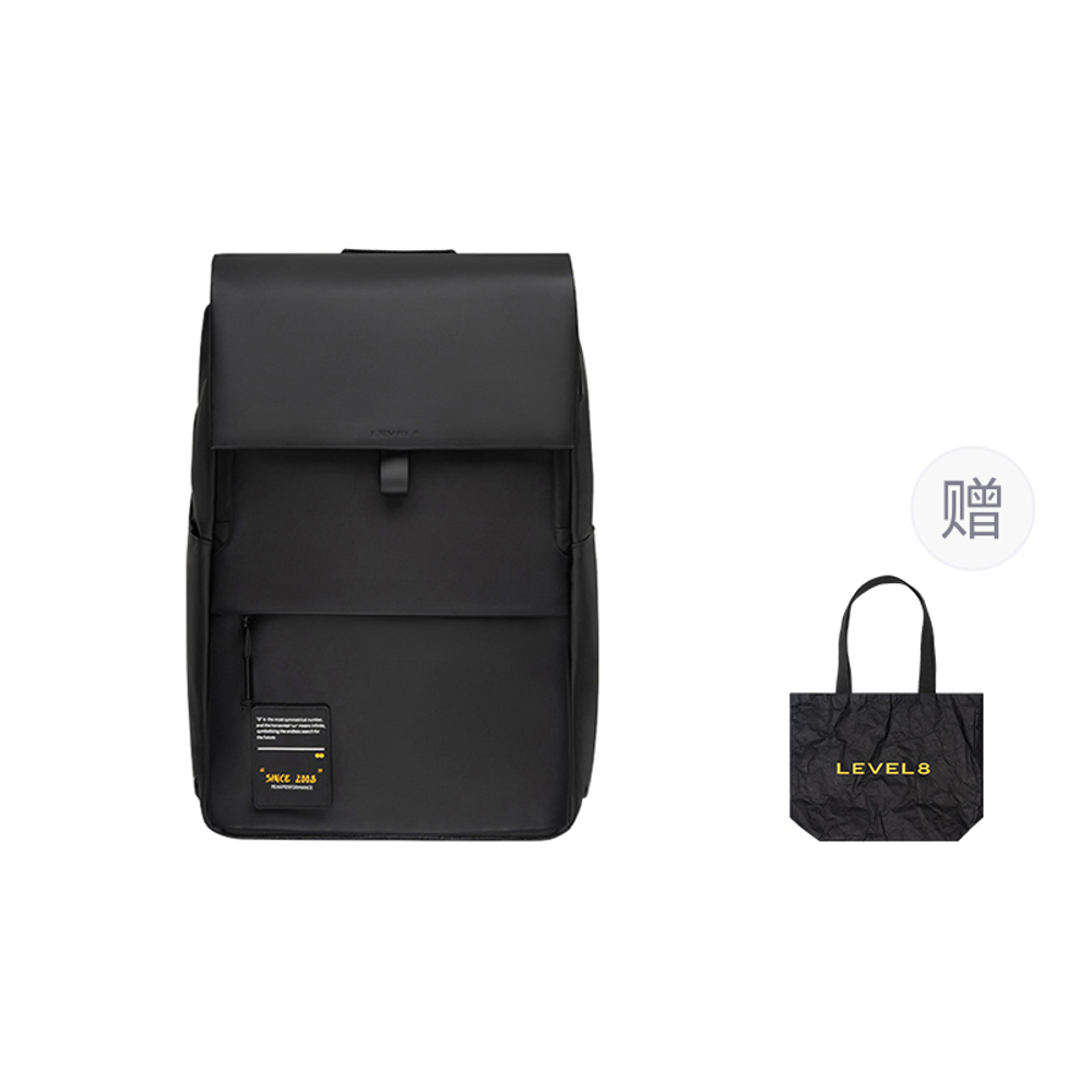 LEVEL8 PU Leather Laptop Bag Backpack Medium Unisex Black, Light Gray, Gray, Blue, Green, White, Light Green