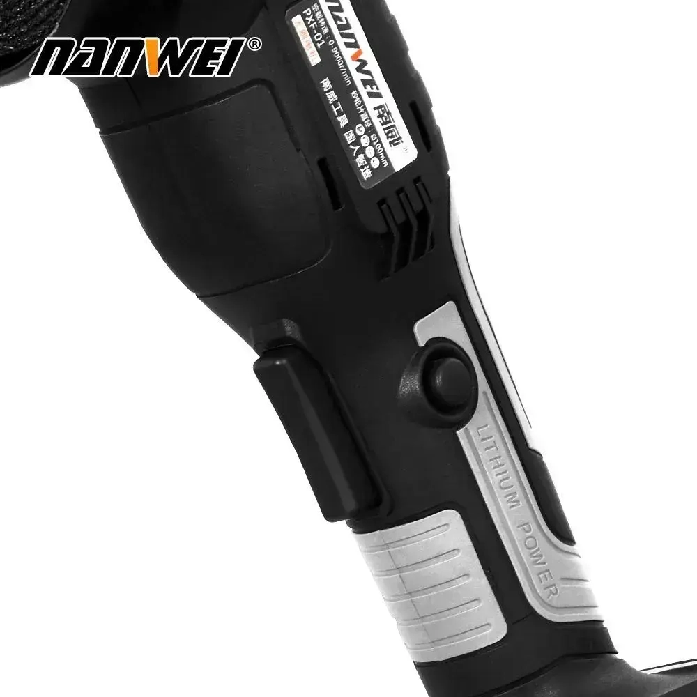 NANWEI Угловая шлифовальная машина 21V 125 м (обороты холостого хода 9000) Емкость аккумулятора