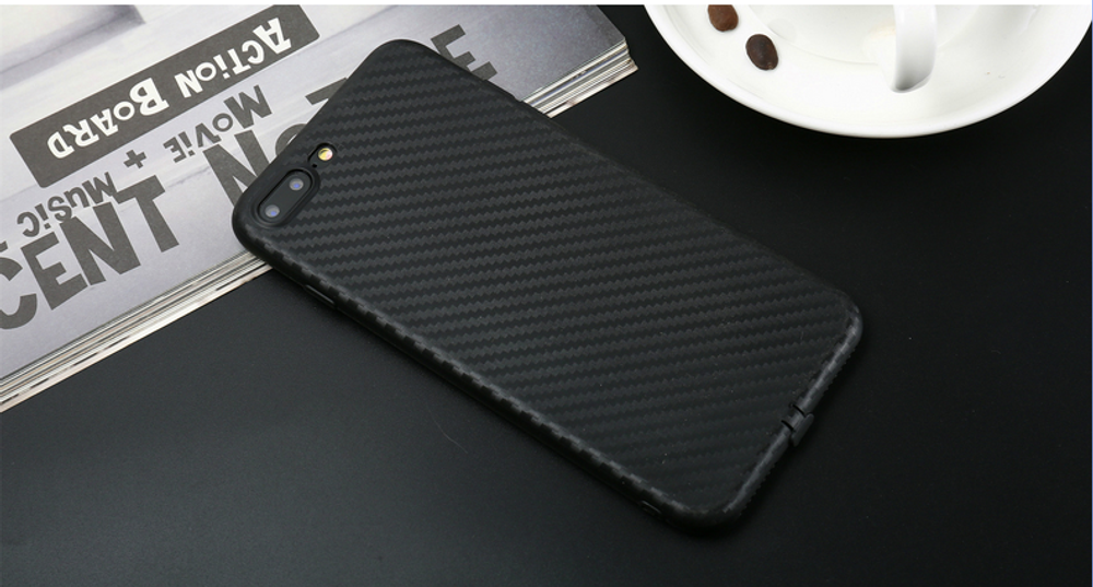 Чехол пластиковый "карбон" (мягкий) для IPhone 6/6s/6 PLUS/6s PLUS/7/7Plus