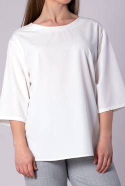 Блузка женская 4213ВП, молочный #476Мол094213ВП
