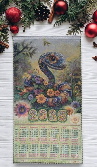 Календарь из гобелена на 2025 год Скарпея 39х70