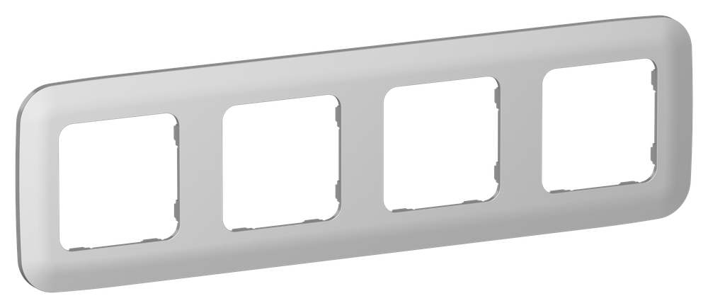 FLITE Рамка 4-местная РУ-4-А-ФлА алюминий IEK