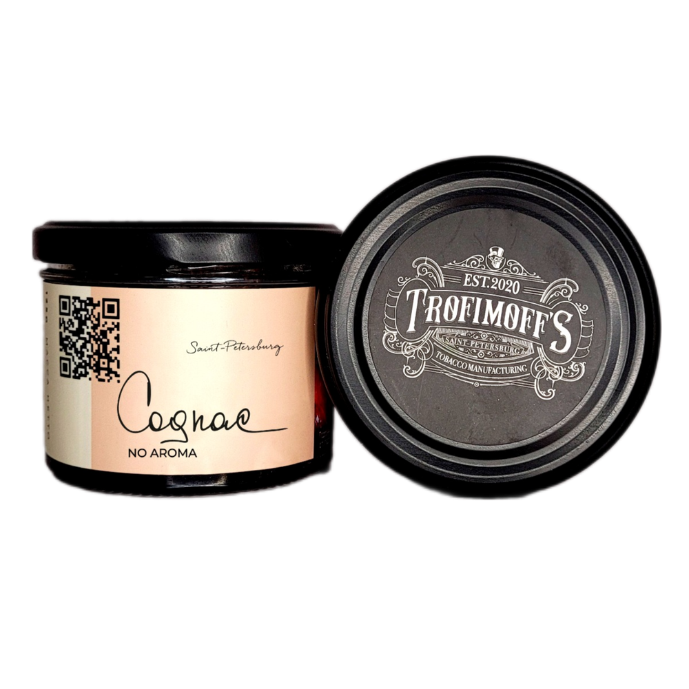 М. Табак для кальяна Trofimoff’s No aroma Cognac (Неароматика, приготовленная на основе итальянского burley, вываренная на коньяке) 125гр
