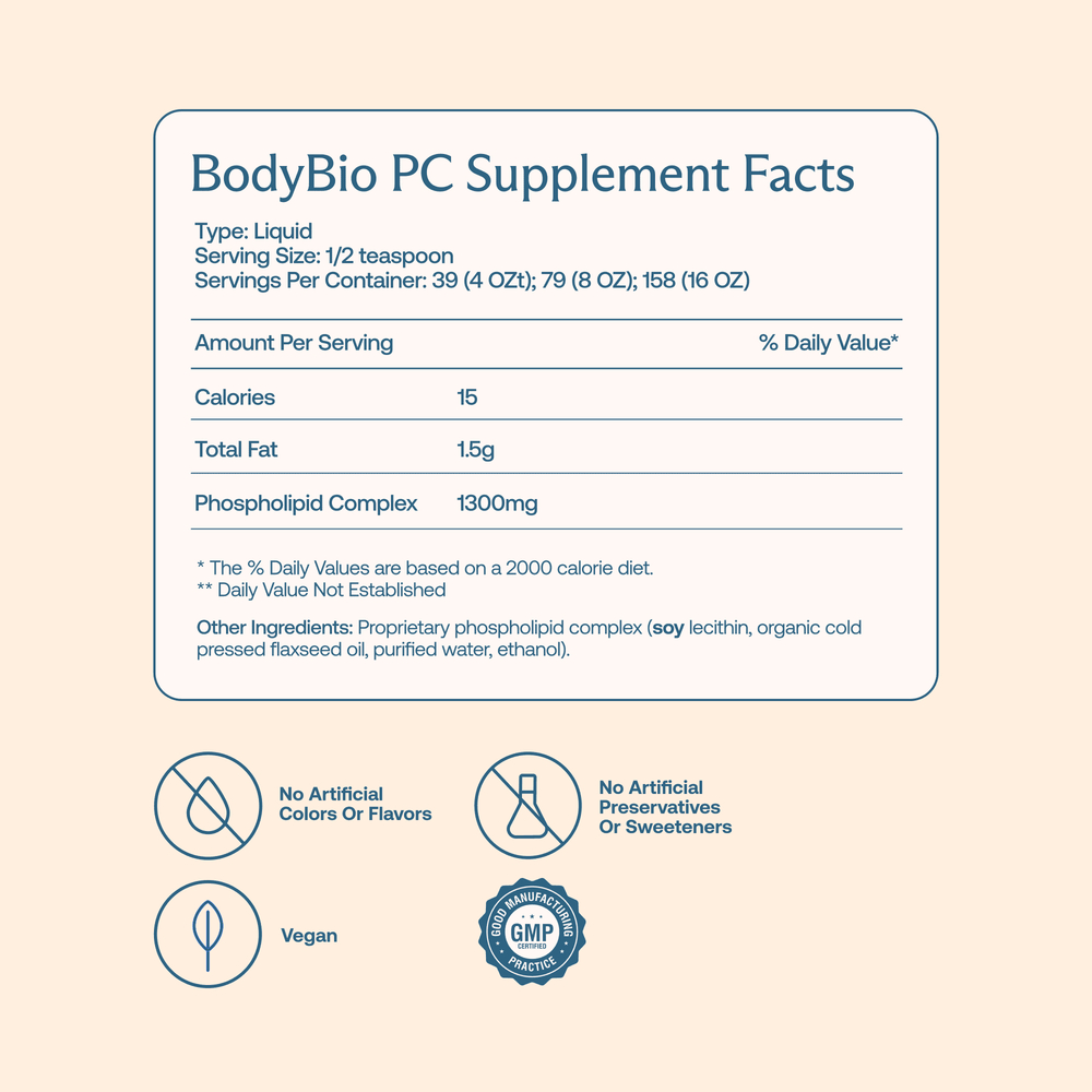 BodyBio, ФК, липосомальный фосфолипидный комплекс, 473 мл (16 жидк. унций)