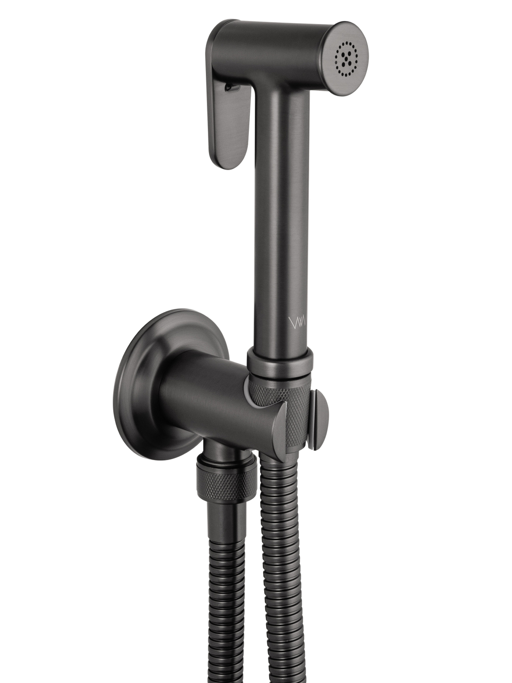 Смеситель с гигиеническим душем встраиваемый WONZON & WOGHAND STEAM, Темный графит (WW-88849008-BGM)