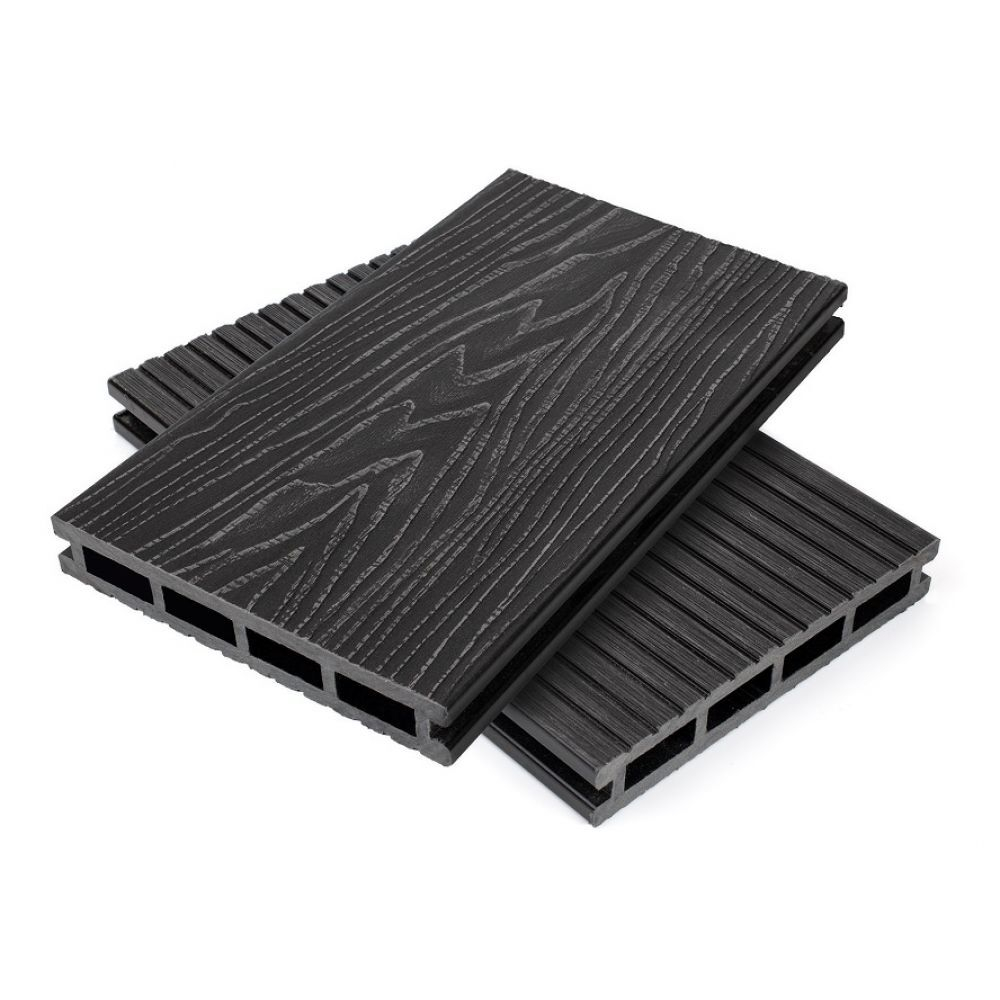 Террасная доска NanoWood Naturе 3D 150х24х4000 мм Графит
