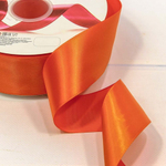 Лента Атласная 5см х 110м Полиэстер класс А (Оранжевый)