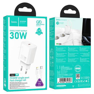 Зарядное устройство для Lightning Hoco N62 PD30W (white)