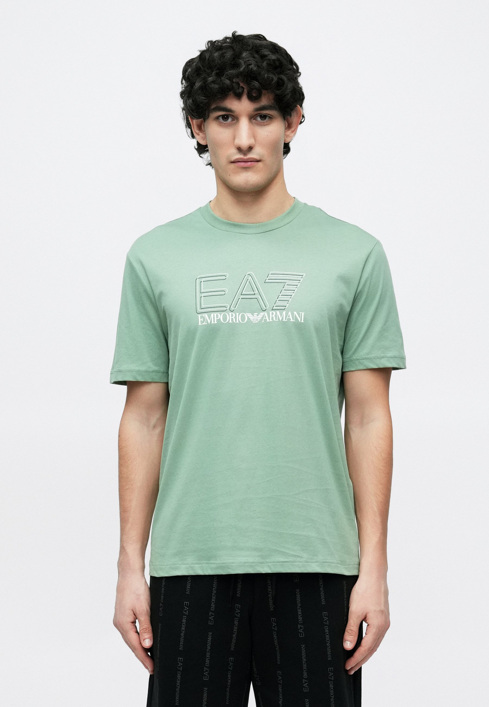 EA7 Emporio Armani UNISEX - Футболка с принтом - Зелёный