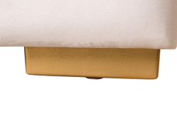 Диван трехместный Garda Decor Palazzo бежевый велюр с принтом механизм пума