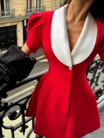 Платье Жакет Вам и не снилось, Красный