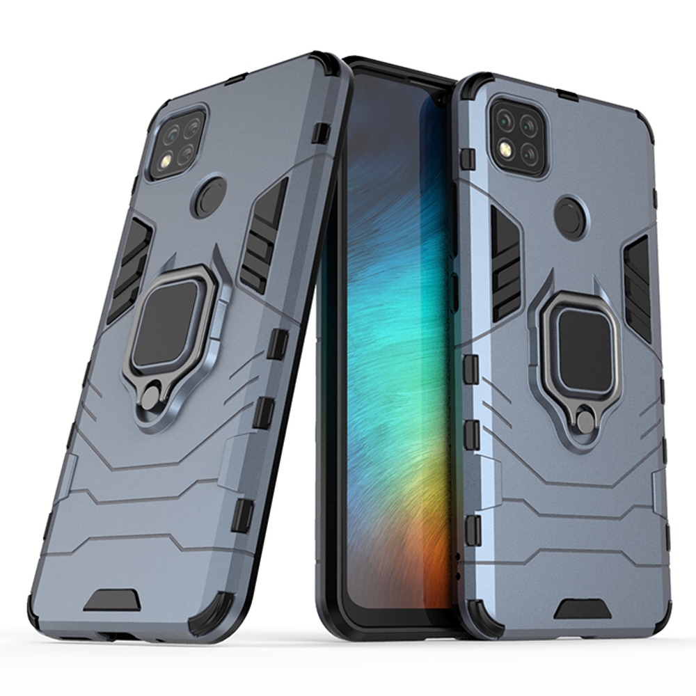 Противоударный чехол с кольцом Panther Case для Xiaomi Redmi 9C