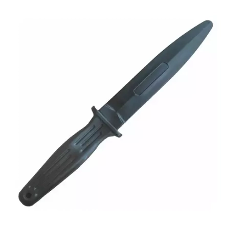Нож тренировочный 1Т двухсторонний мягкий, Black