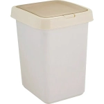 Контейнер для мусора Квадра с крышкой Push to Open 25л кофейный (комплект 4 шт)