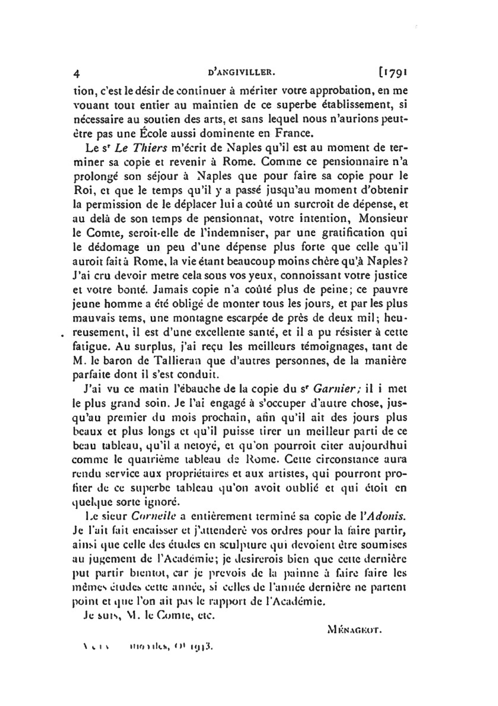 Correspondance des directeurs de l'Académie de France à Rome. Volume 16 1791 - 1797 | A. de Montaiglon
