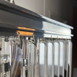 Подвесная Люстра Rh 1920S Odeon Clear Glass Fringe Chrome By Imperiumloft