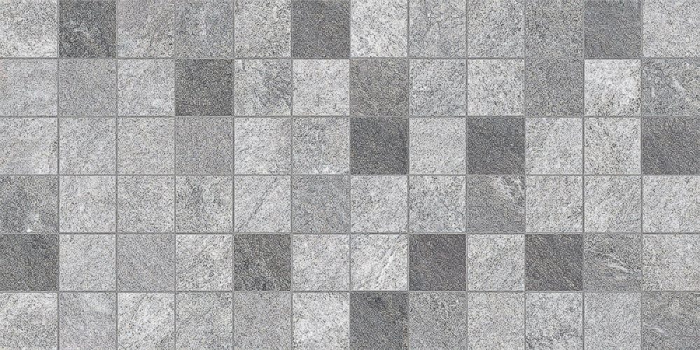 Плитка облицовочная Balance серый 40*20 мозаика 1039-8219