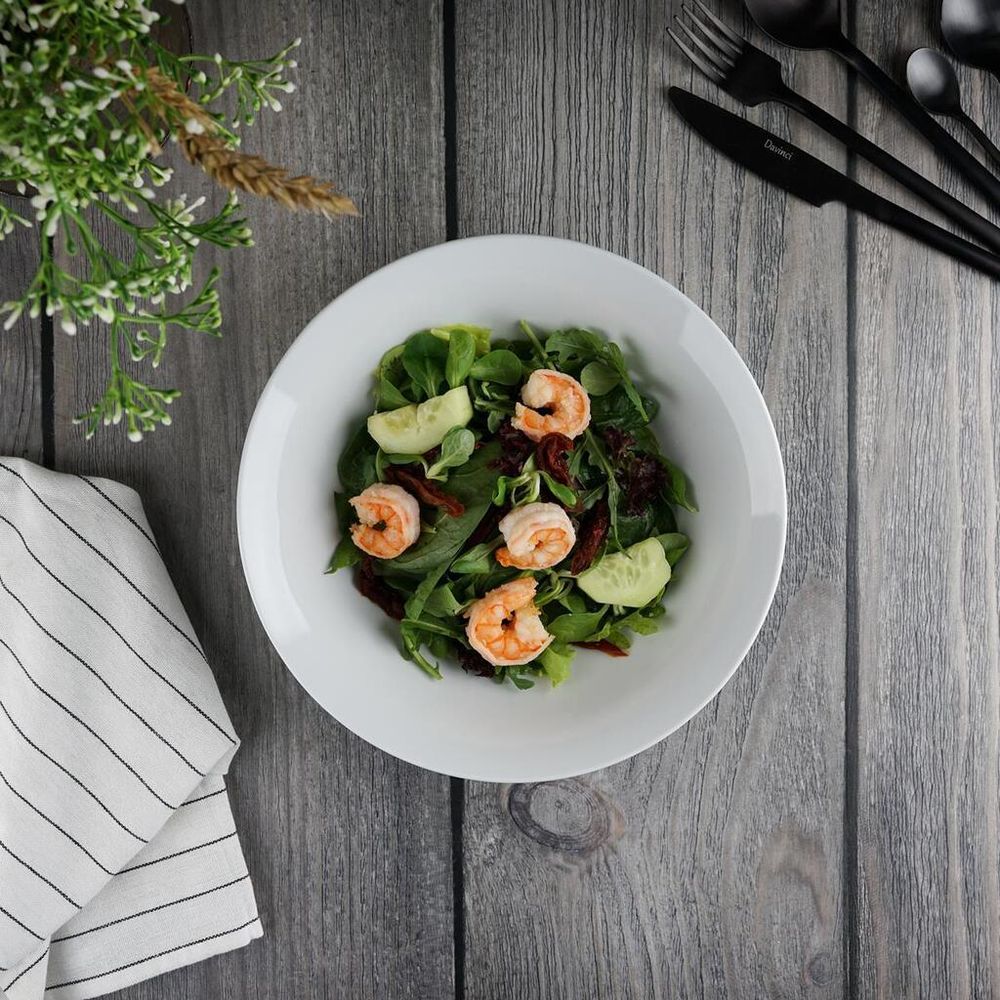 Салатник 1300 мл d 22,8 см h6,1 см белый фарфор   P.L. Proff Cuisine [6]