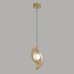 Подвесной светильник MD24030035-1A brass/amber