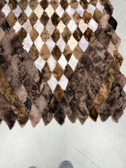 Покрывало меховое ковер из шкуры овчины