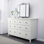 Комод с 8 ящиками - IKEA HEMNES, 96x160 см, белый, ХЕМНЭС ИКЕА