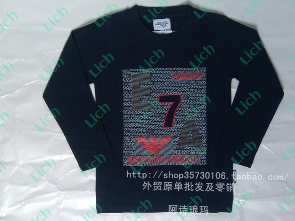 Лонгслив с принтом-логотипом