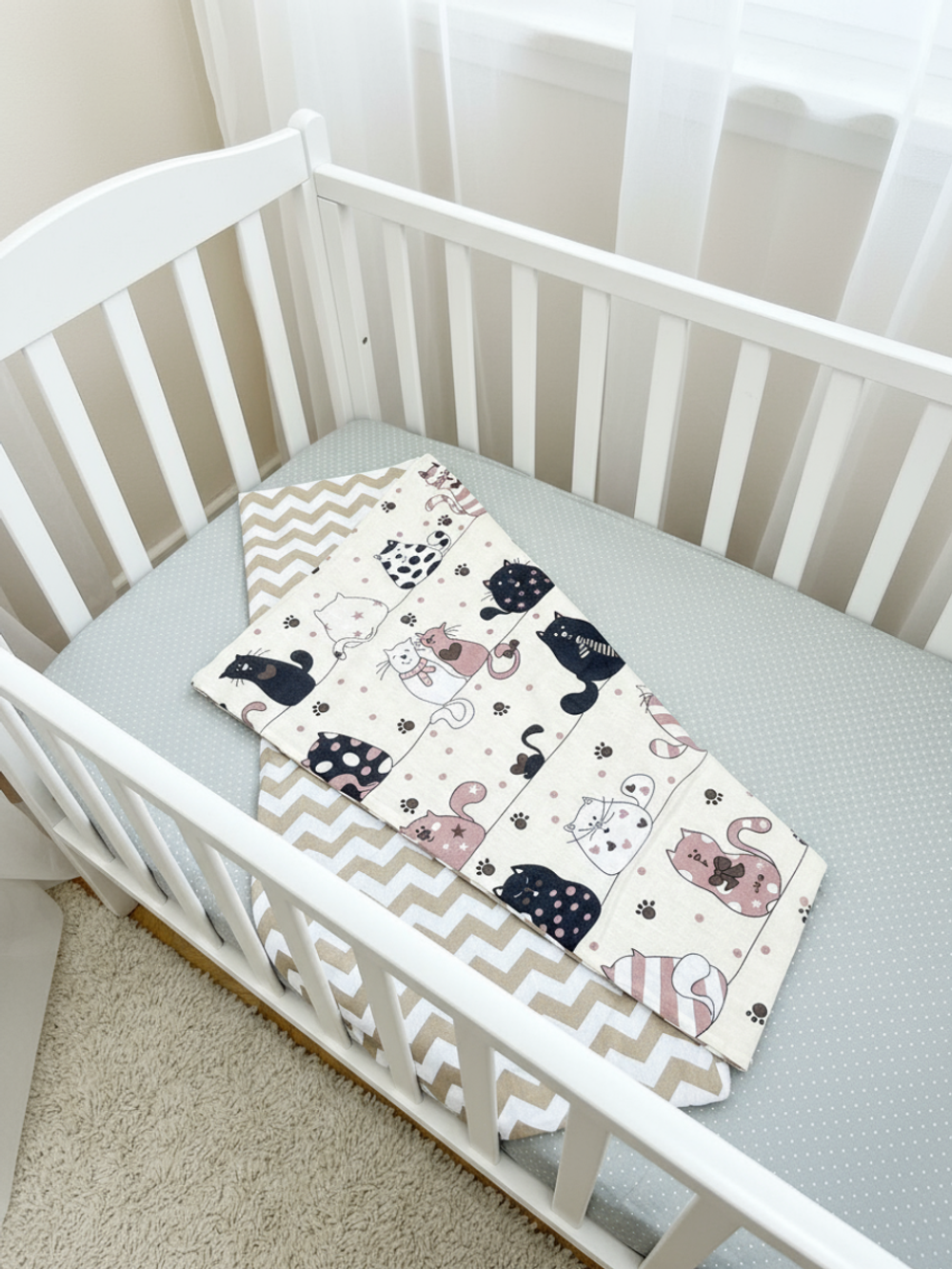 Одеяло тонкое Коты