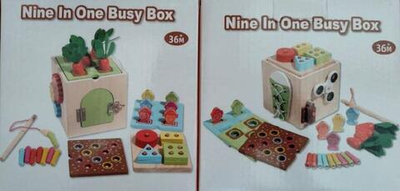 Развивающая игрушка деревянная Бизибокс, коробка C-41734