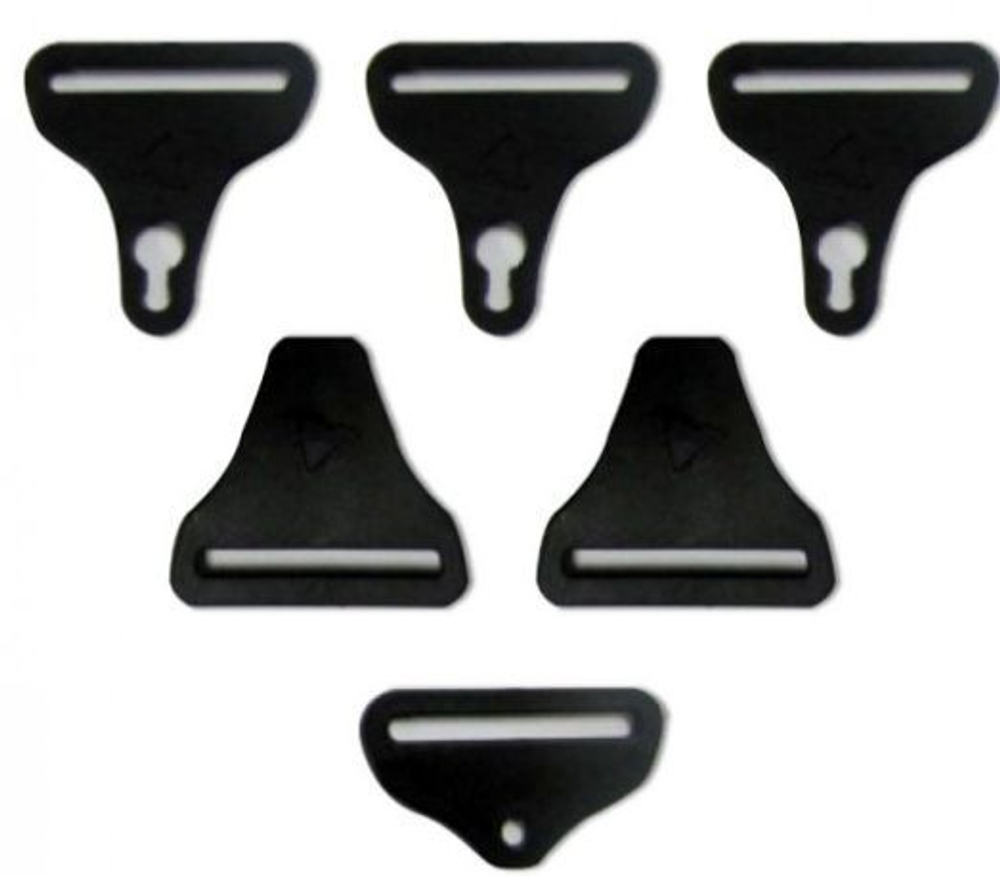 Застежка к наколенникам Leatt C-Frame Carbon Bucle Kit (Black, OS, 2024 (4015300330))