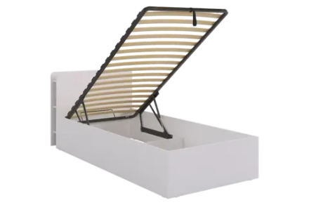 Кровать с подъемным механизмом "Юниор" 90х200 см (белое дерево)/(дуб крафт золотой)