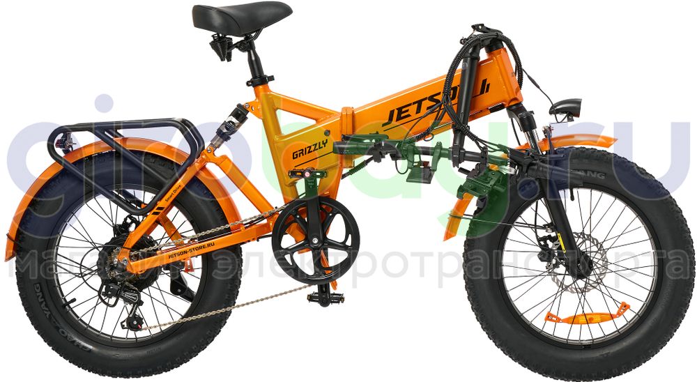 Электровелосипед Jetson GRIZZLY 1200W (48V/15Ah) - Оранжевый фото №8