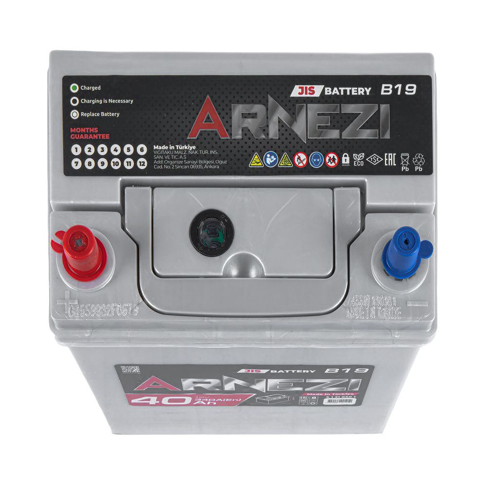 Аккумулятор ARNEZI JIS SMF 40 А/ч прямой L+ 197x128x225 NS40 EN 340 А