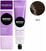 Matrix Краска для волос без аммиака SoColor Pre-Bonded 504N Шатен 90 мл.
