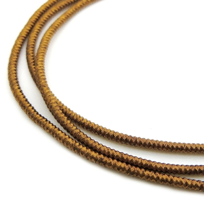 Канитель мягкая, гладкая, KAN/MF, 1 мм, глянец, шоколад