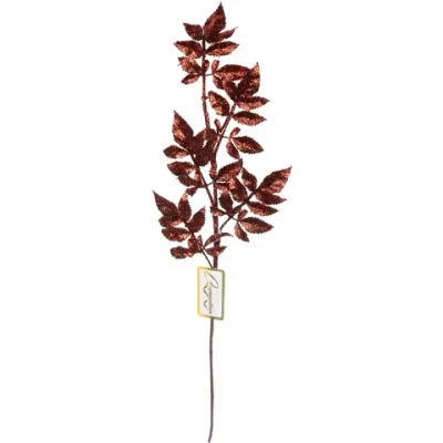 Ветка декоративная «Изысканный блеск», Шоколад