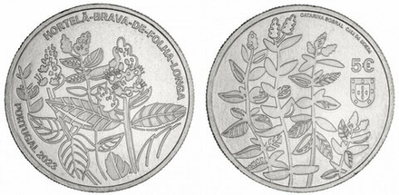 Португалия 5 евро 2023 Мята