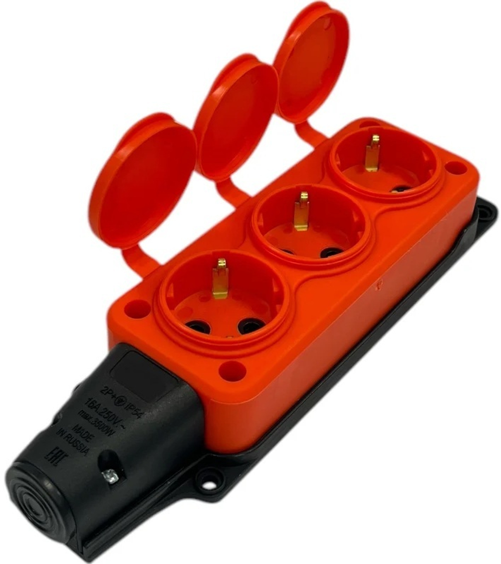 Удлинитель силовой iTOK i-CONNECT-COLOR-SUR-KG-325-1-44-30-ORANGE