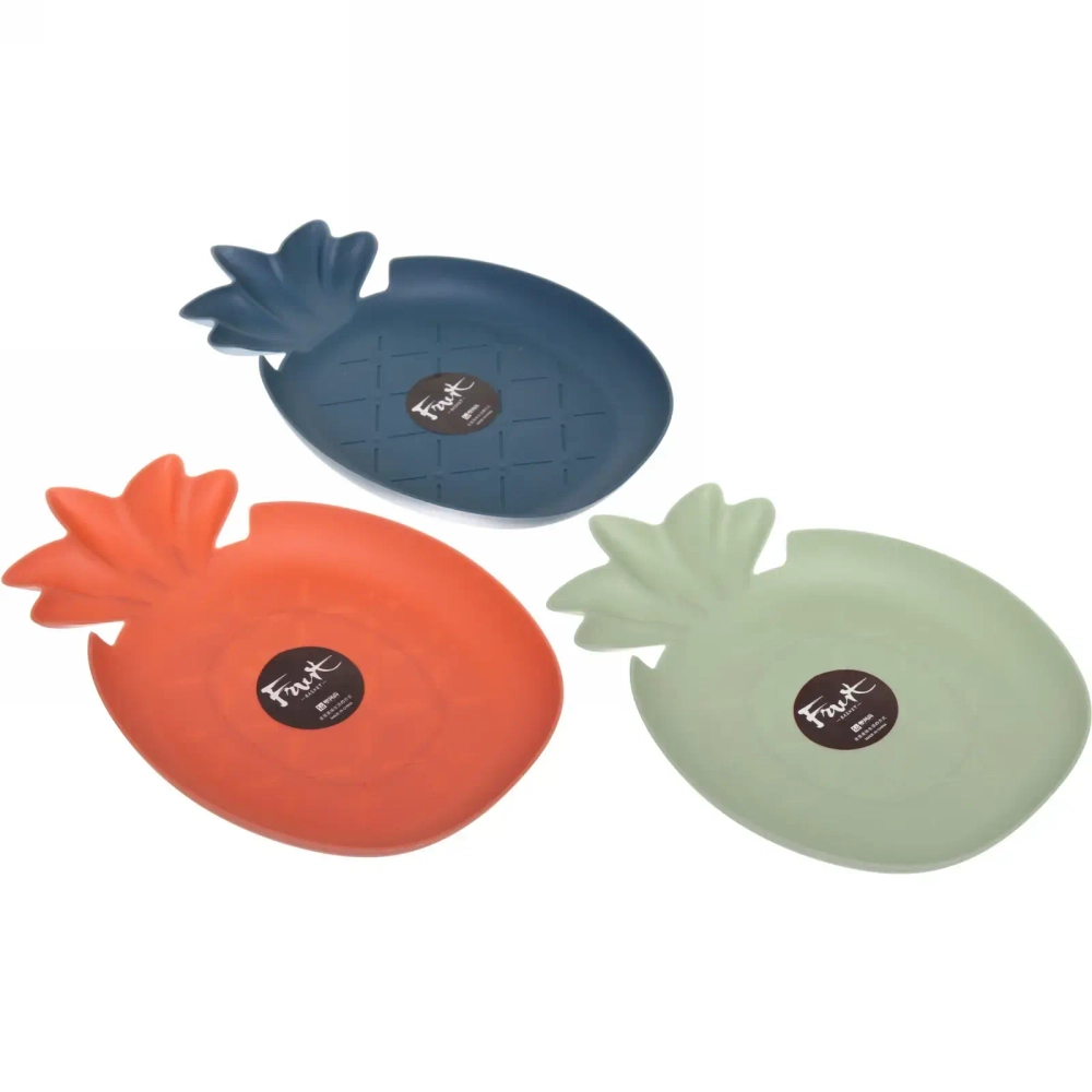 Блюдо пластиковое сервировочное «Ананас» 29*18,5см